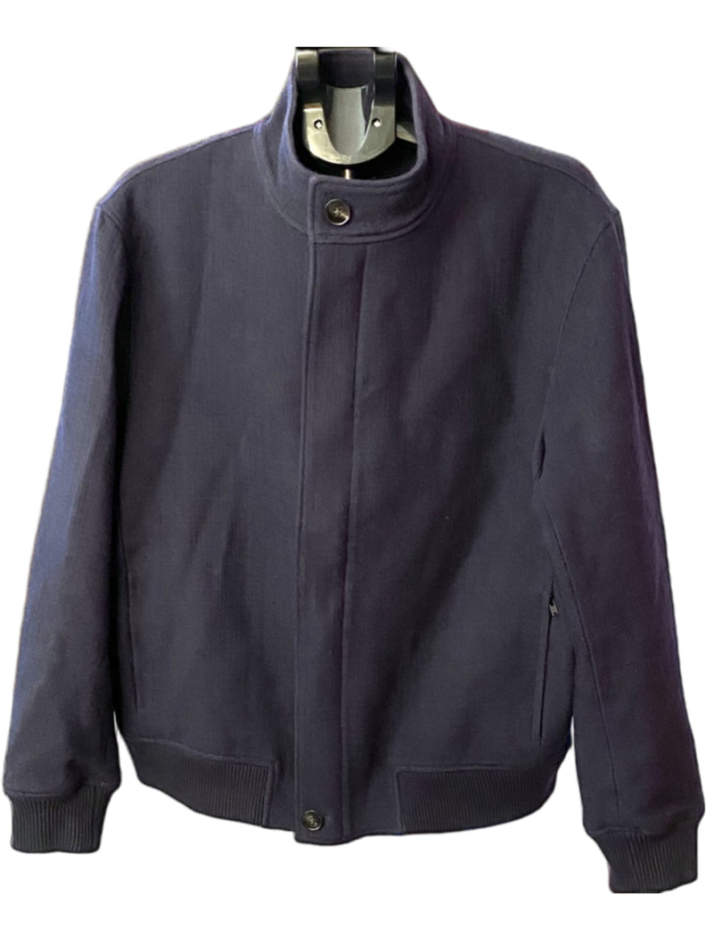 Rodd & Gunn Wallingford Bomber Jacket Mens XL Navy Wool Cotton Italian Fabric - Picture 3 of 14